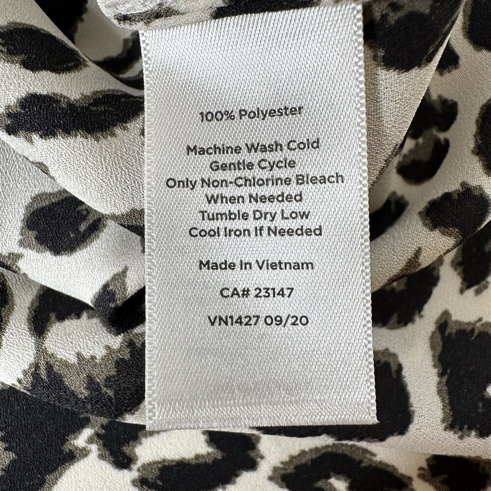 Talbots Plus Leopard Print Button Front Blouse Sz… - image 6